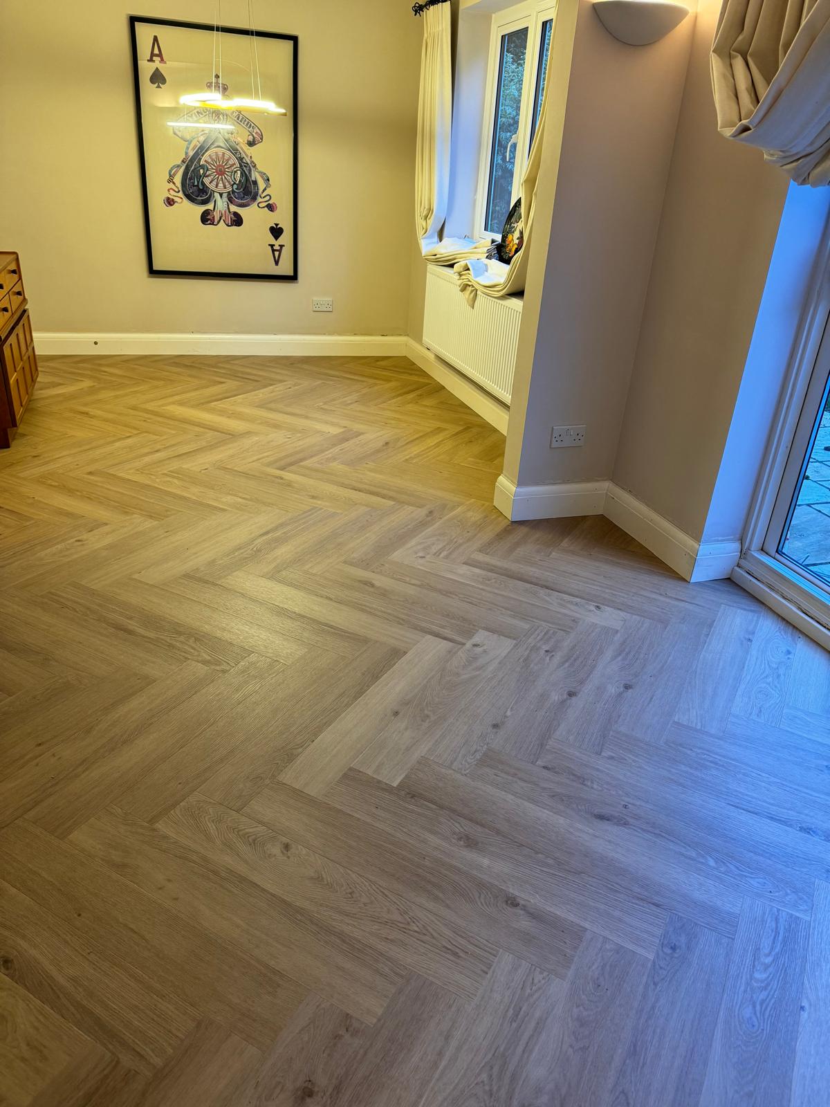 Herringbone flooring